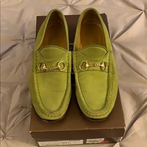 Genuine suede Gucci loafers